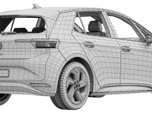 Volkswagen ID3 GTX 2024 3D 모델