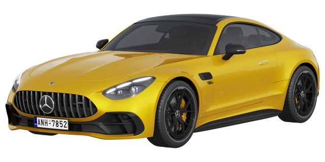 Mercedes-Benz AMG GT43 Coupe 2024 Model 3D .c4d .max .obj .3ds .fbx .stl .blend 