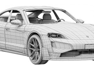 Porsche Taycan Turbo GT 3D Model