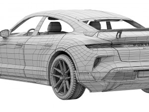 Porsche Taycan Turbo GT 3D Model