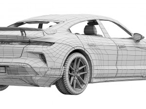 Porsche Taycan Turbo GT 3D Model