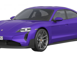 Porsche Taycan Turbo GT 3D Model