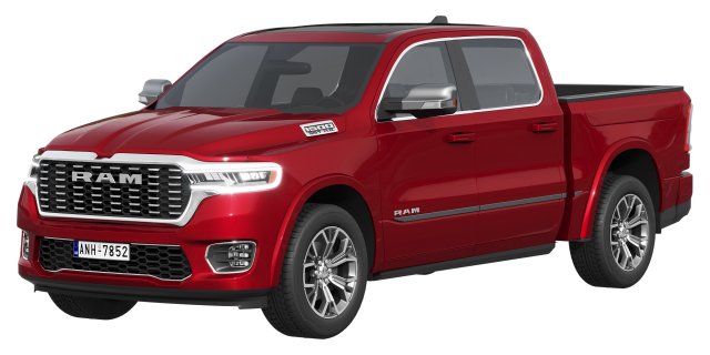 RAM 1500 Tungsten 2025 Modello 3D .c4d .max .obj .3ds .fbx .stl .blend 