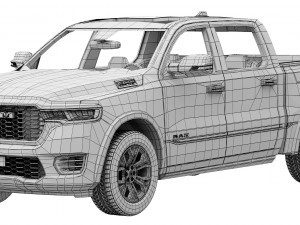 RAM 1500 Tungsten 2025 Modello 3D