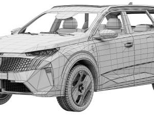 Peugeot E-5008 3D 모델