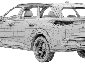 Peugeot E-5008 3D Model