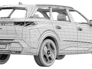 Peugeot E-5008 3D 모델