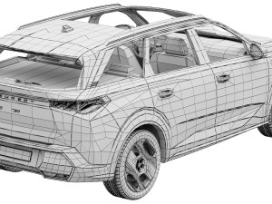 Peugeot E-5008 3D 모델