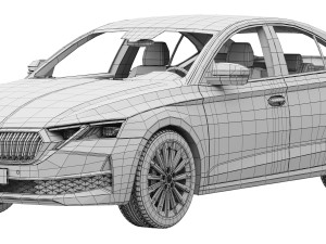 Skoda Octavia 2025 3D 模型