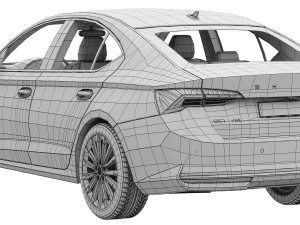 Skoda Octavia 2025 3D 模型