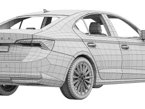 Skoda Octavia 2025 3D 模型