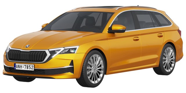 Skoda Octavia Combi 2025 3D 模型 .c4d .max .obj .3ds .fbx .stl .blend 