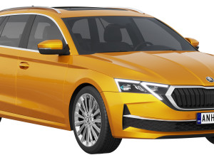 Skoda Octavia Combi 2025 3D 模型