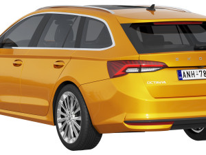Skoda Octavia Combi 2025 3D 模型