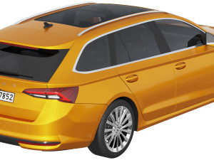 Skoda Octavia Combi 2025 3D 模型