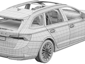 Skoda Octavia Combi 2025 3D 模型