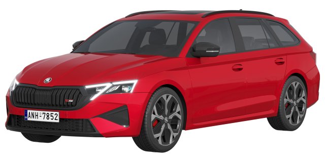 Skoda Octavia RS Combi 2025 3D Модель .c4d .max .obj .3ds .fbx .stl .blend 