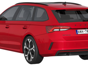 Skoda Octavia RS Combi 2025 3D Модель