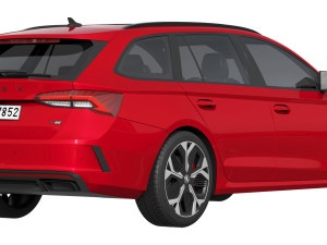 Skoda Octavia RS Combi 2025 3D Модель