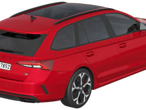 Skoda Octavia RS Combi 2025 3D Model