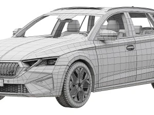 Skoda Octavia RS Combi 2025 3D Model