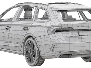 Skoda Octavia RS Combi 2025 3D Модель