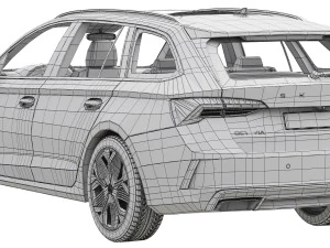 Skoda Octavia RS Combi 2025 3D Model