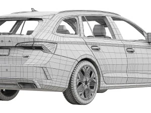 Skoda Octavia RS Combi 2025 3D Model