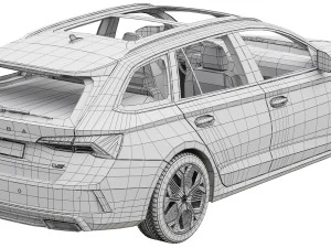 Skoda Octavia RS Combi 2025 3D Model