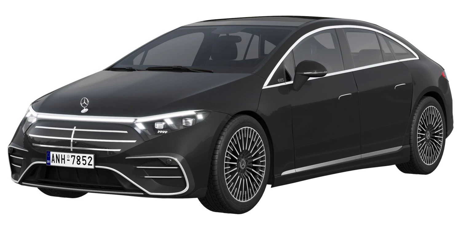 Mercedes-Benz EQS 2025 3D Model .c4d .max .obj .3ds .fbx .stl .blend