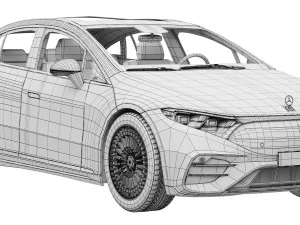 Mercedes-Benz EQS 2025 3D Model
