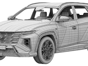 Hyundai Tucson N-Line 2024 Modelo 3D