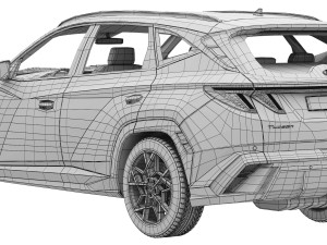 Hyundai Tucson N-Line 2024 Modelo 3D