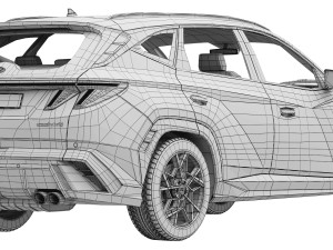 Hyundai Tucson N-Line 2024 Modelo 3D