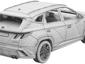 Hyundai Tucson N-Line 2024 3D Model