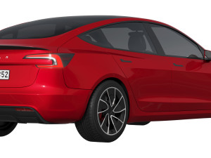 Tesla Model 3 Performance 3D-Modell