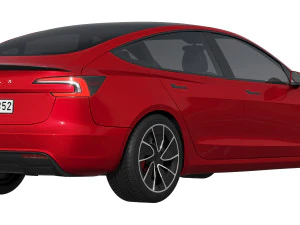 Tesla Model 3 Performance 3D Model