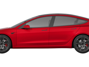 Tesla Model 3 Performance 3D-Modell