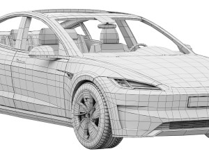 Tesla Model 3 Performance 3D-Modell