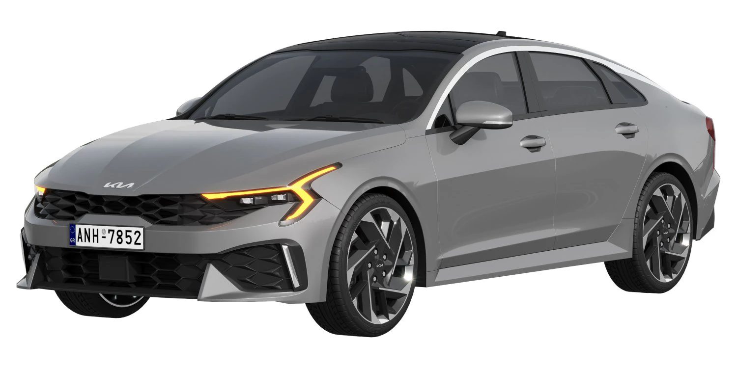 Kia K5 2025 3D Model .c4d .max .obj .3ds .fbx .stl .blend 