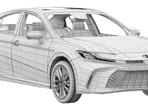 Toyota Camry XLE 2025 3D Model
