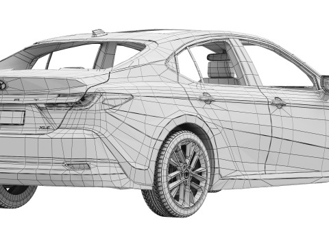 Toyota Camry XLE 2025 3D Model