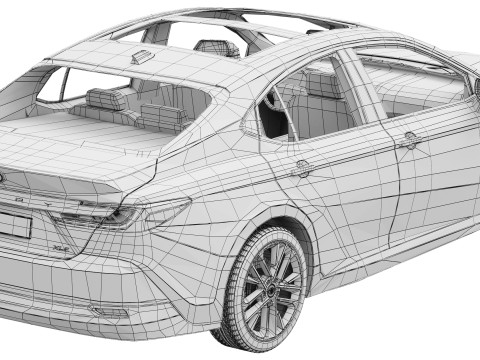 Toyota Camry XLE 2025 3D Model