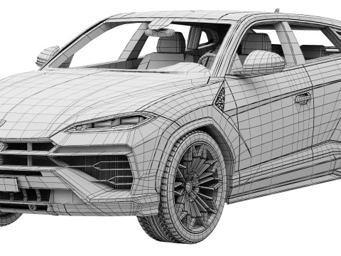 Lamborghini-Urus SE 2024 3D Model