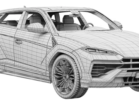 Lamborghini-Urus SE 2024 3D Model