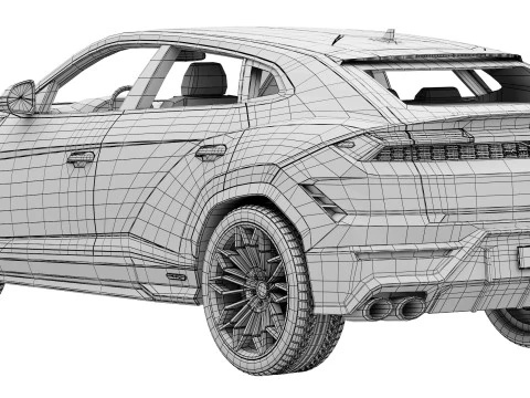 Lamborghini-Urus SE 2024 3D Model