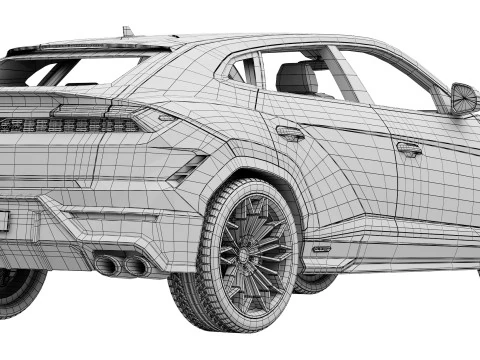 Lamborghini-Urus SE 2024 3D Model