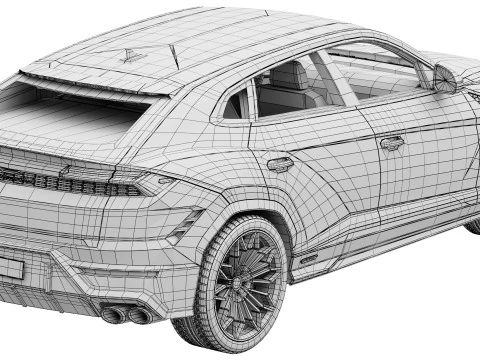 Lamborghini-Urus SE 2024 3D Model