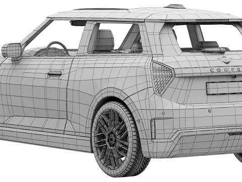 MiniCooper SE 2024 3D Model