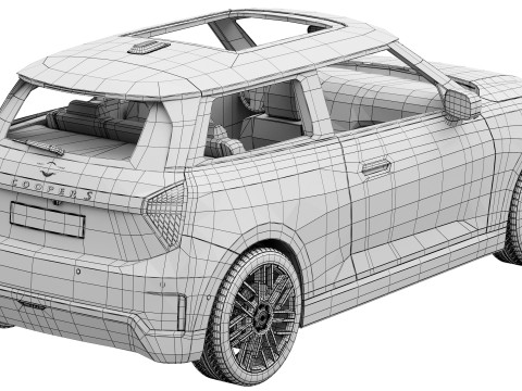 MiniCooper SE 2024 3D Модель